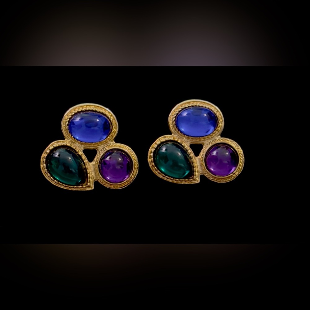 Glass cluster Jewels Earrings